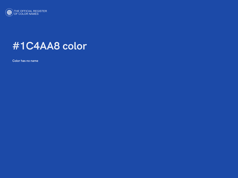 #1C4AA8 color image