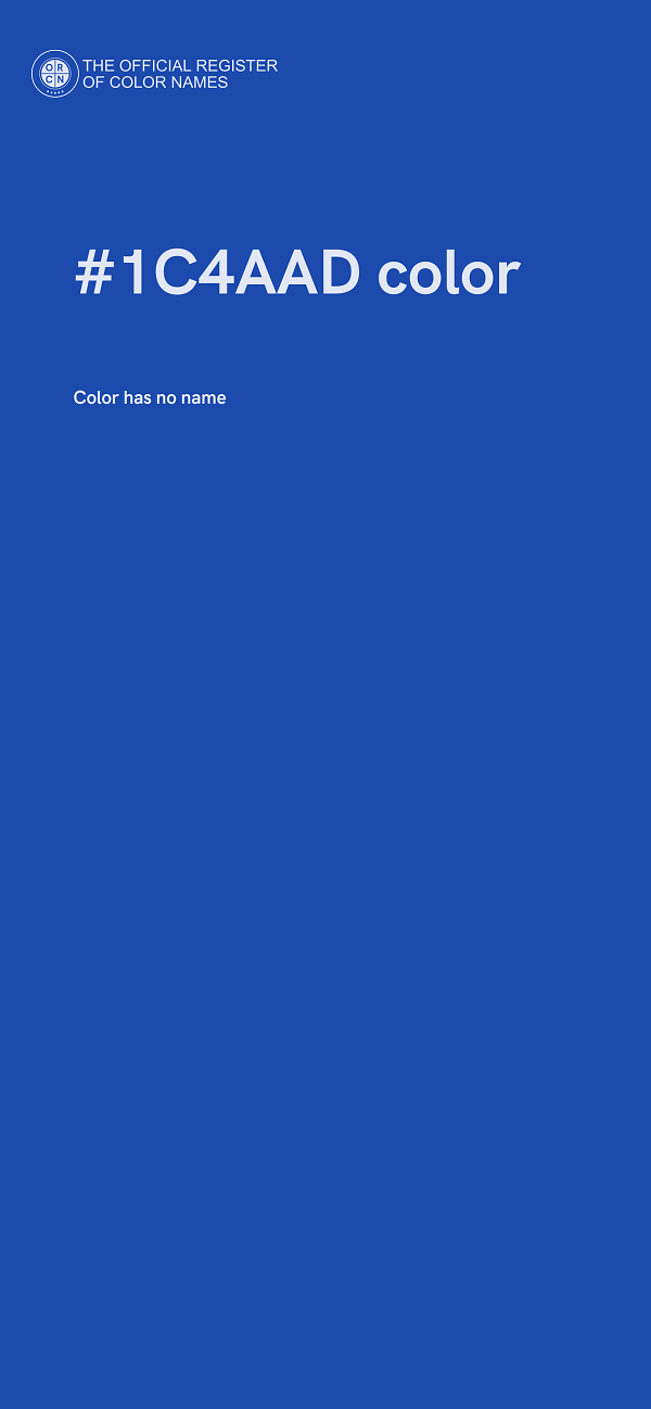 #1C4AAD color image