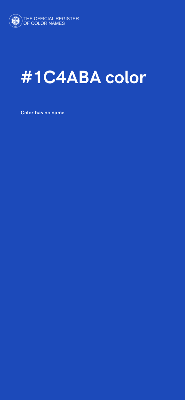 #1C4ABA color image