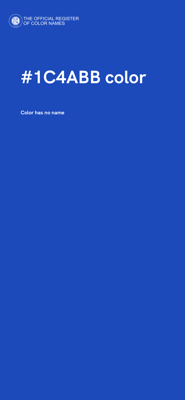 #1C4ABB color image