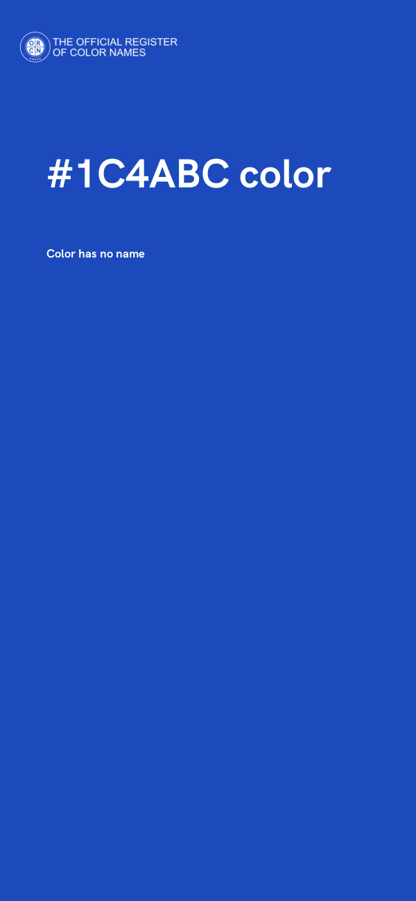 #1C4ABC color image