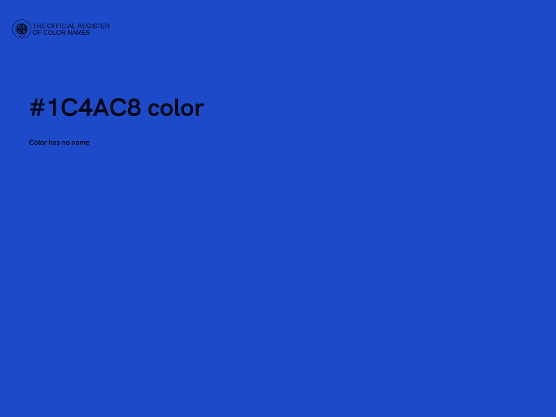 #1C4AC8 color image