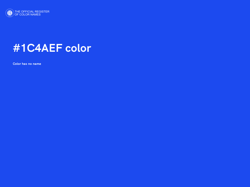 #1C4AEF color image