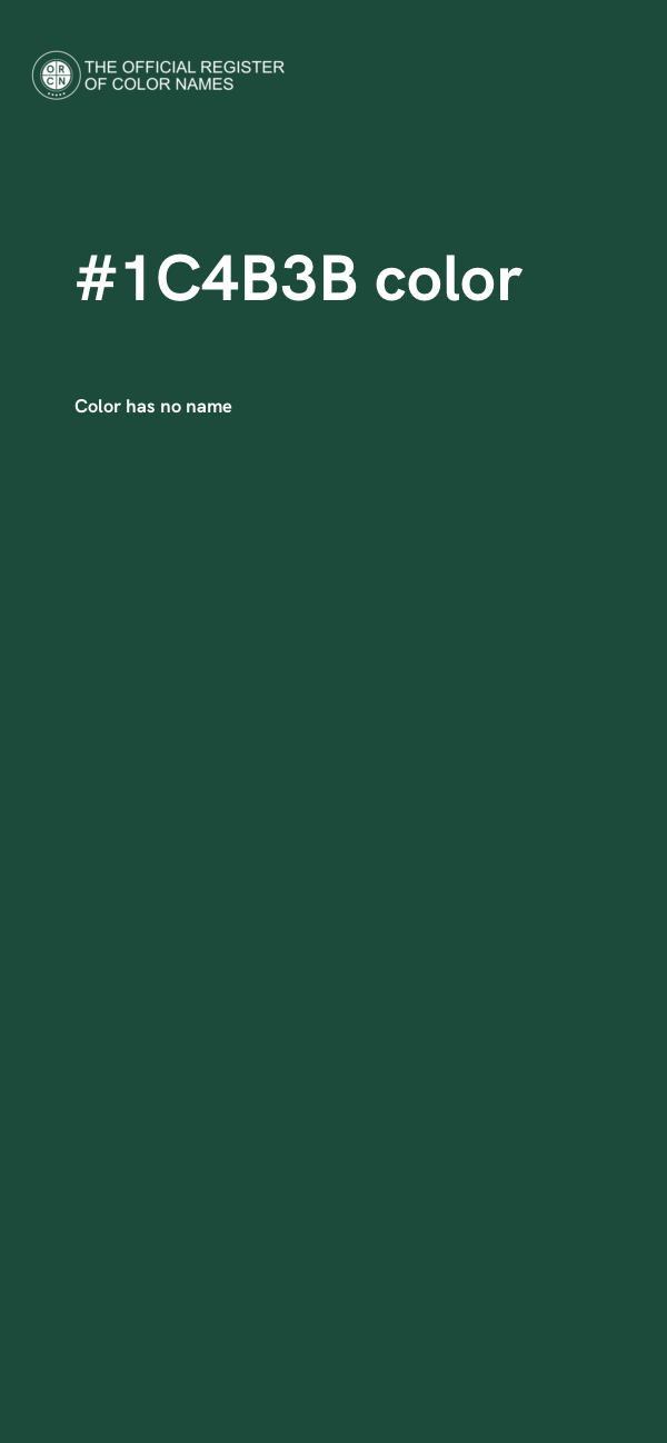 #1C4B3B color image