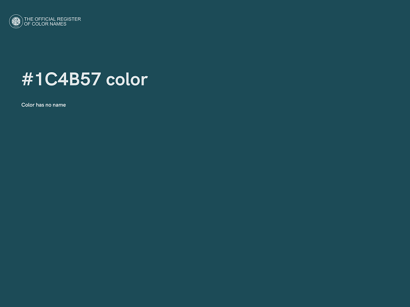 #1C4B57 color image