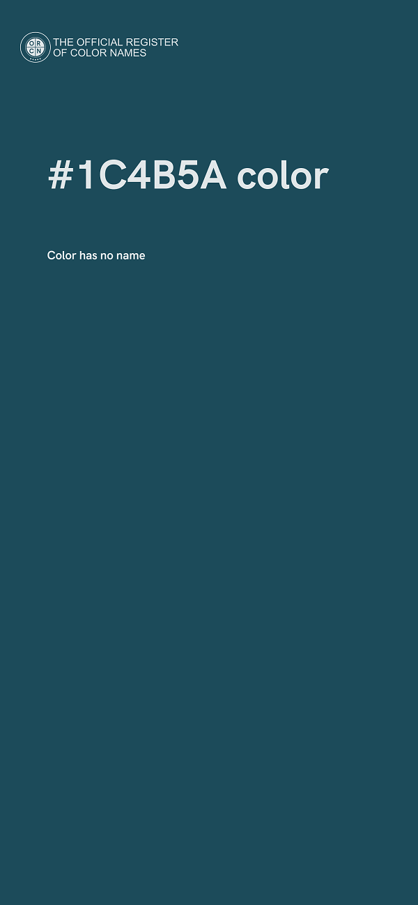 #1C4B5A color image