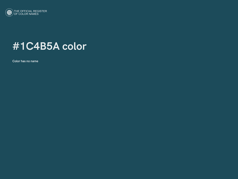 #1C4B5A color image
