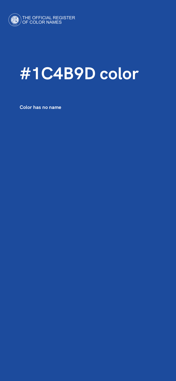 #1C4B9D color image