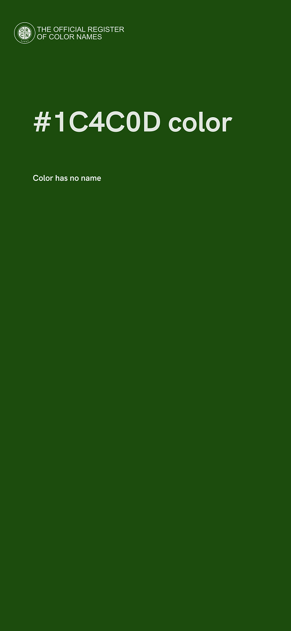 #1C4C0D color image
