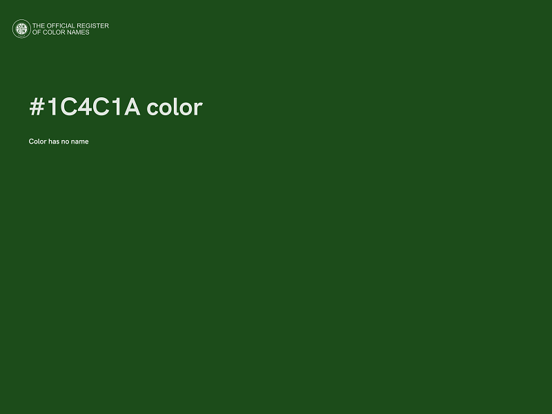 #1C4C1A color image