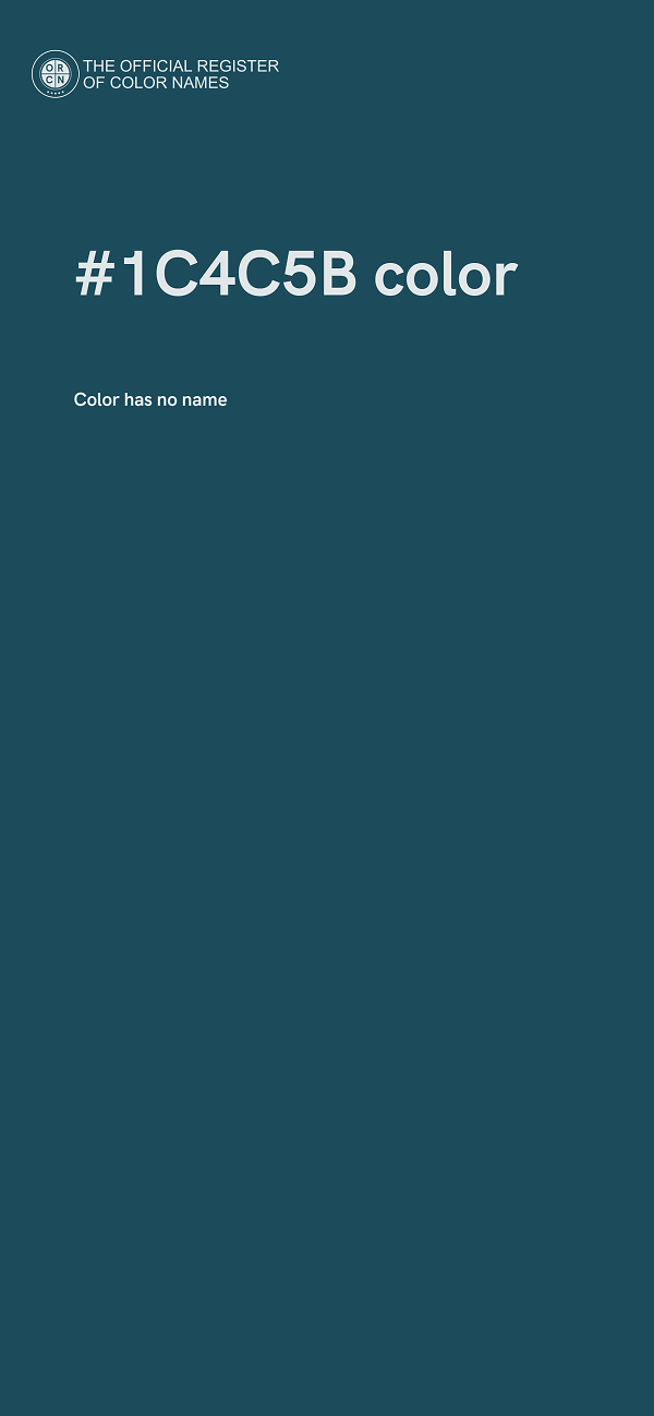 #1C4C5B color image