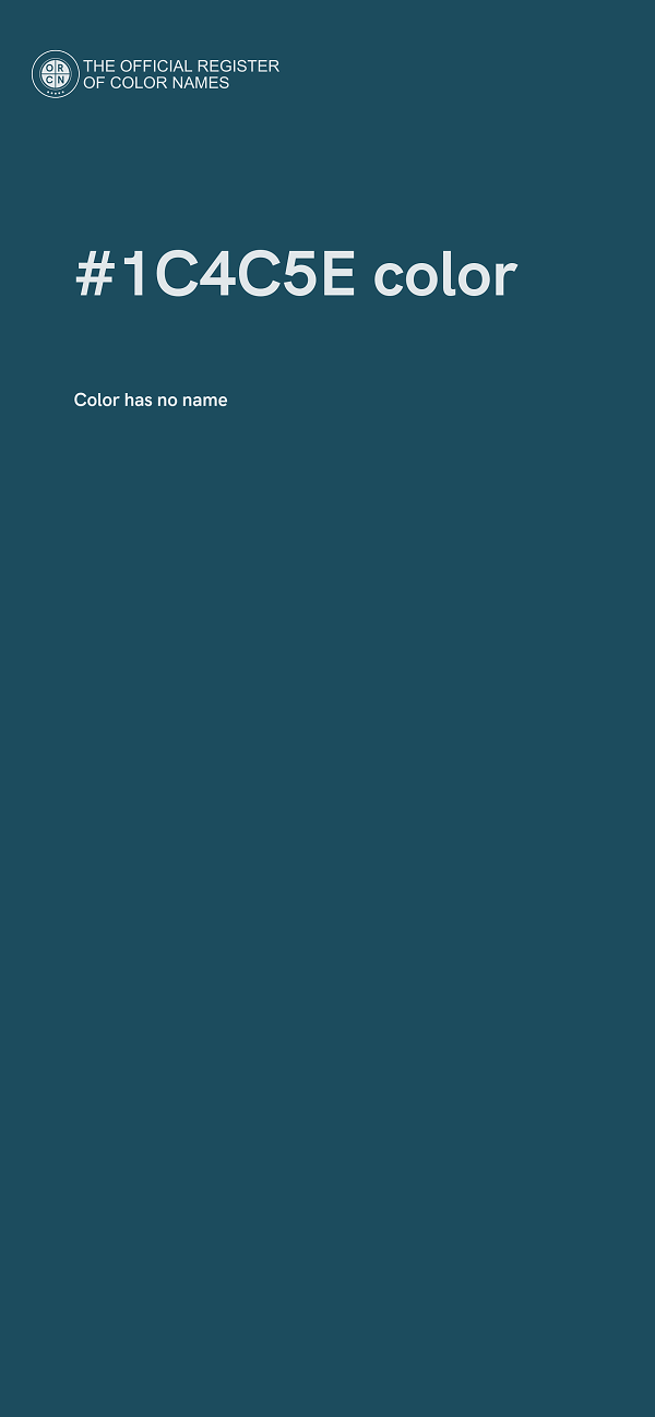 #1C4C5E color image