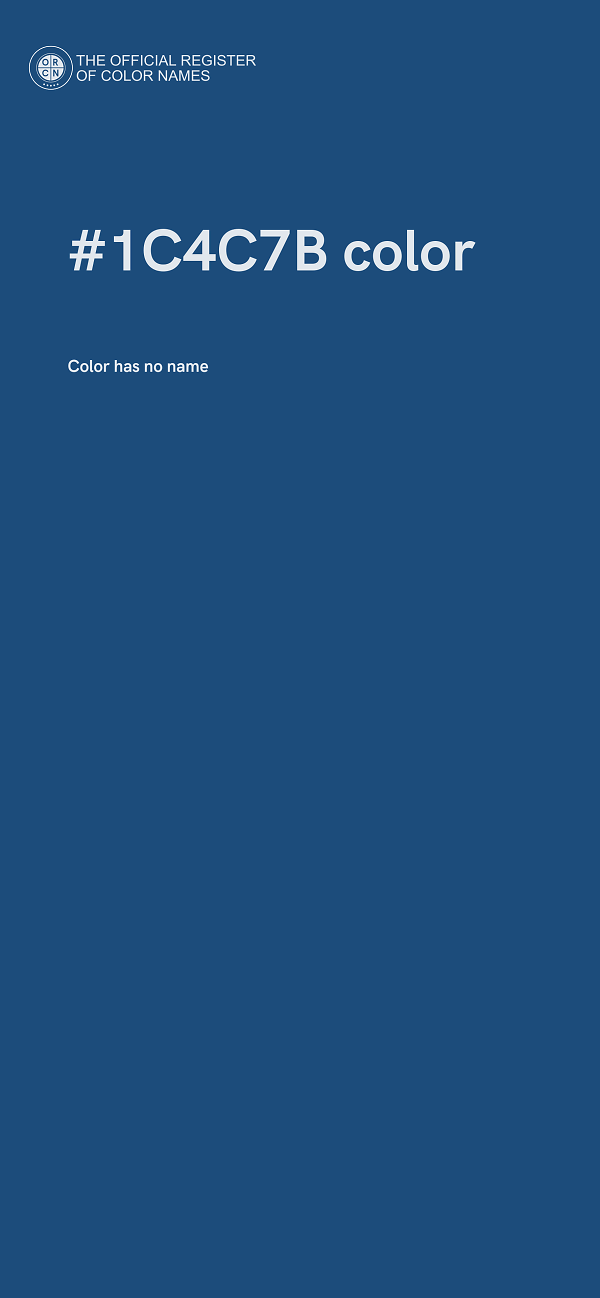 #1C4C7B color image