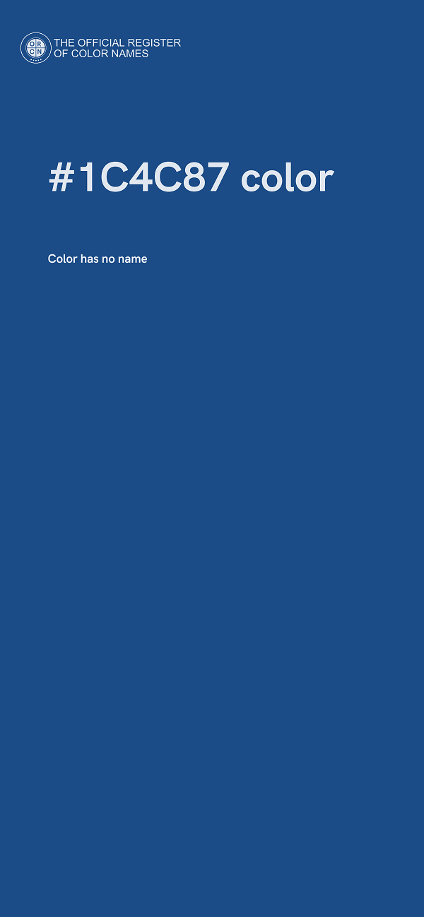 #1C4C87 color image