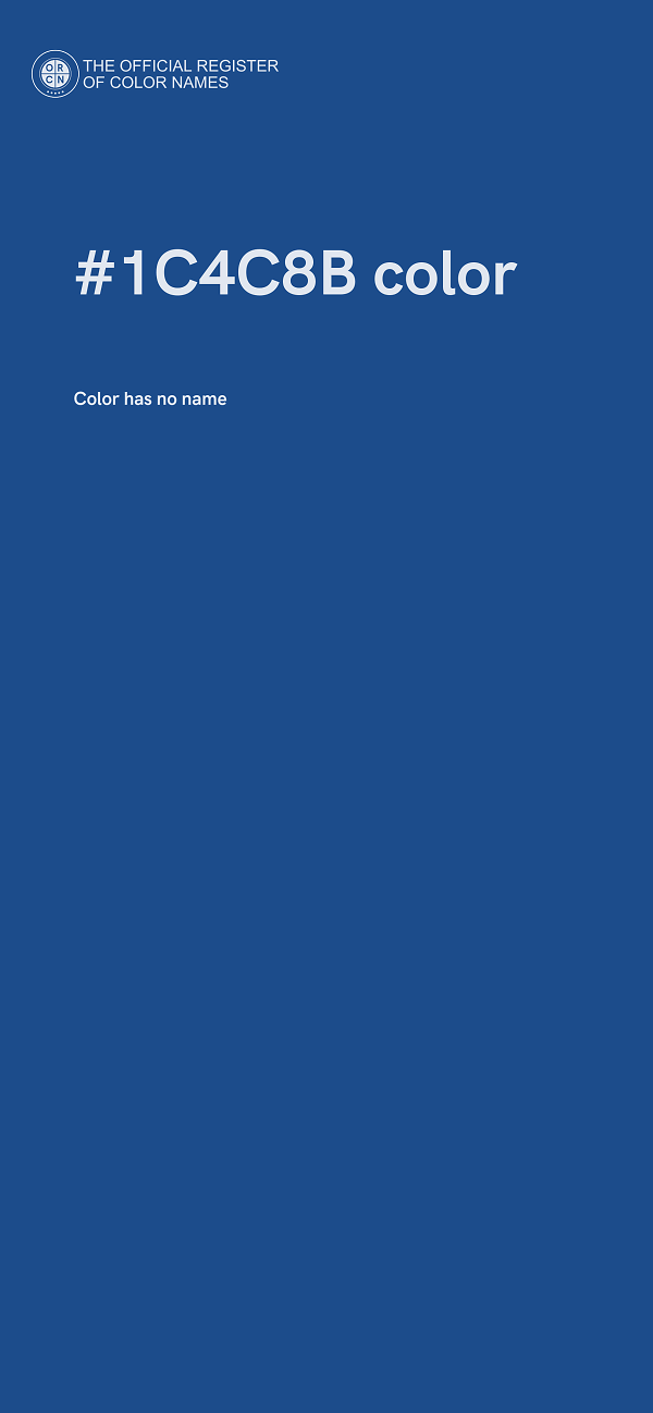 #1C4C8B color image