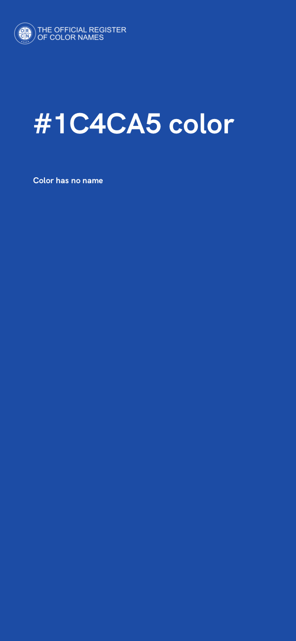 #1C4CA5 color image