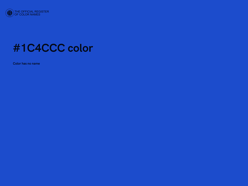 #1C4CCC color image