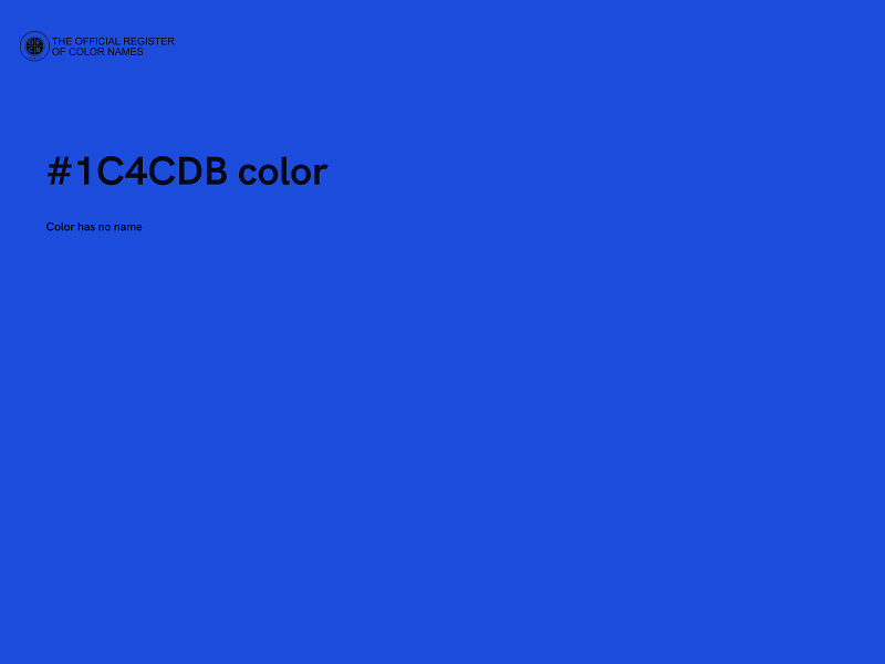 #1C4CDB color image
