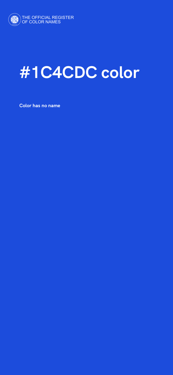 #1C4CDC color image