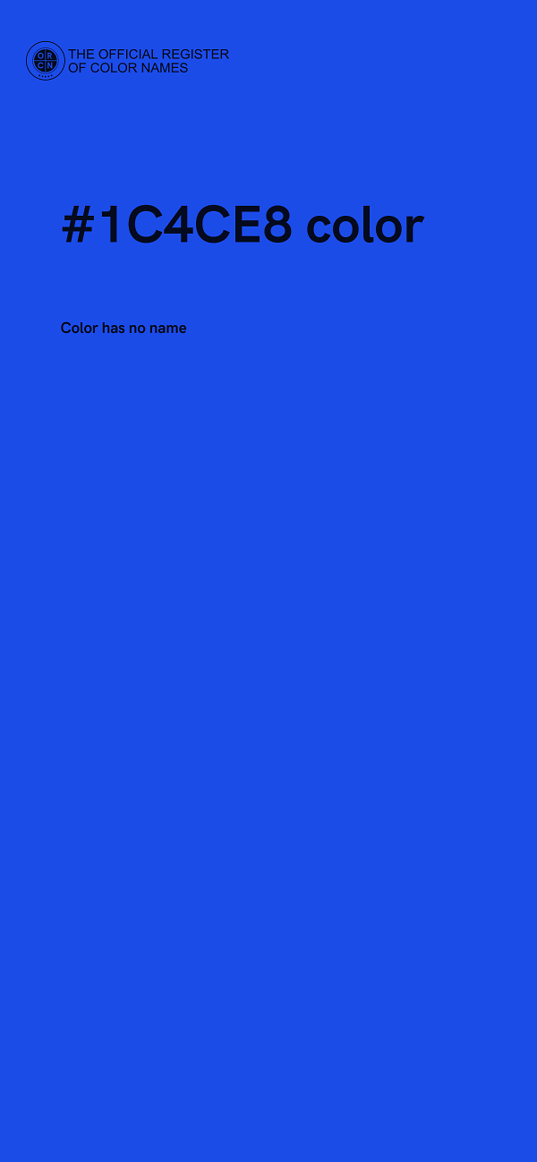 #1C4CE8 color image