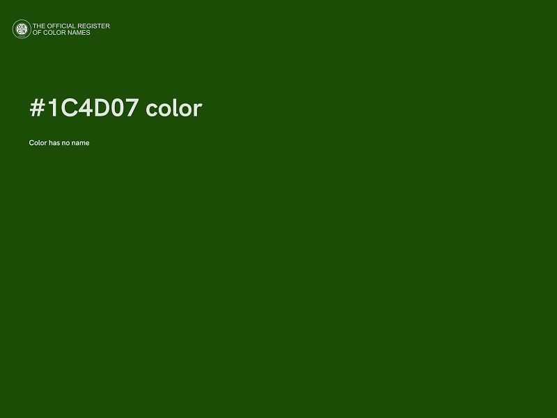 #1C4D07 color image