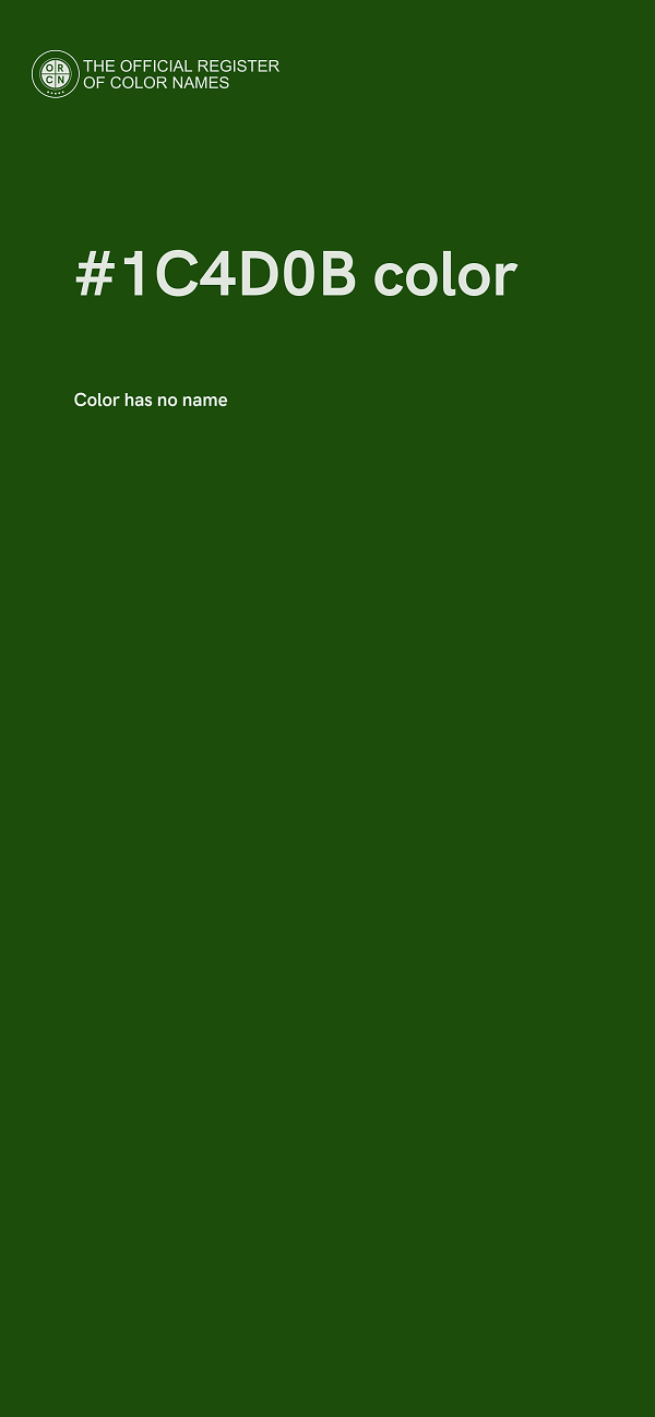 #1C4D0B color image