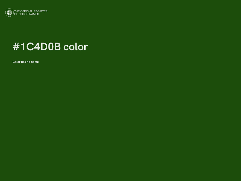 #1C4D0B color image