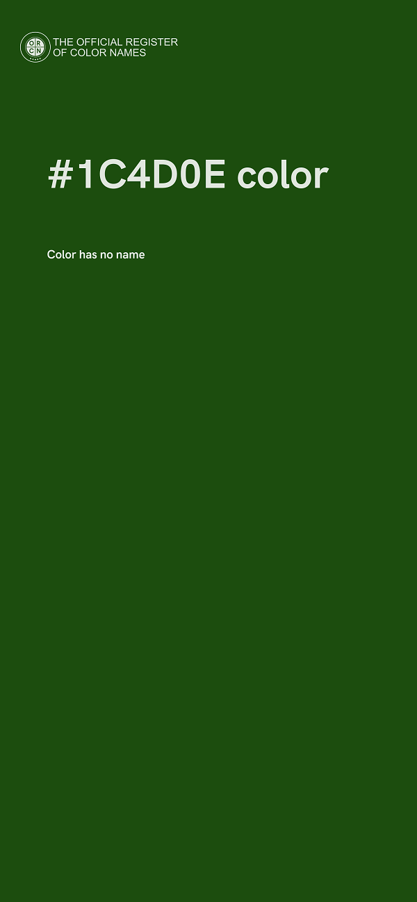 #1C4D0E color image