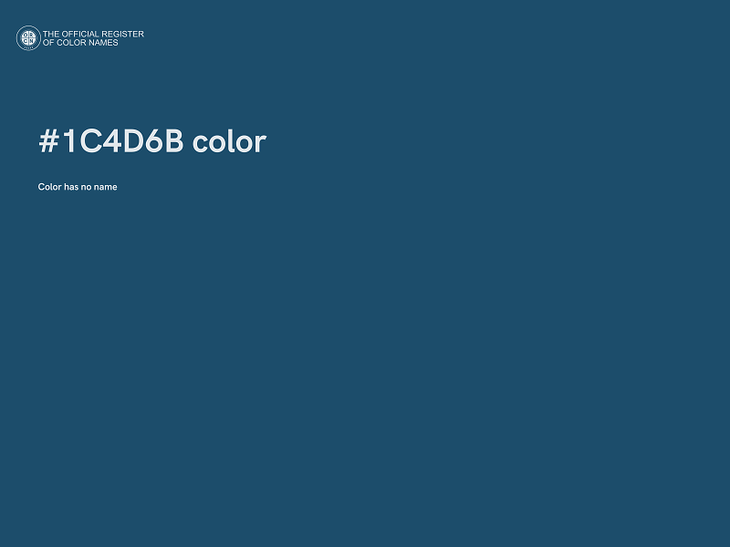 #1C4D6B color image