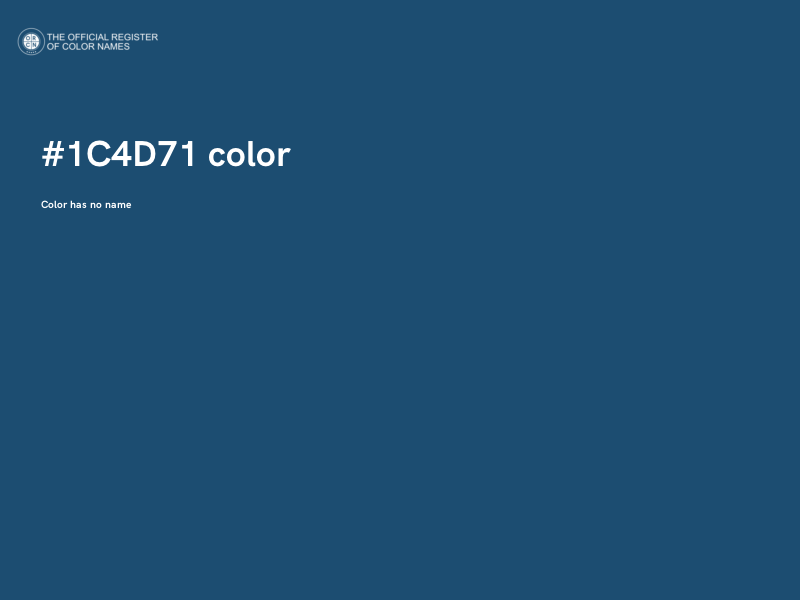 #1C4D71 color image