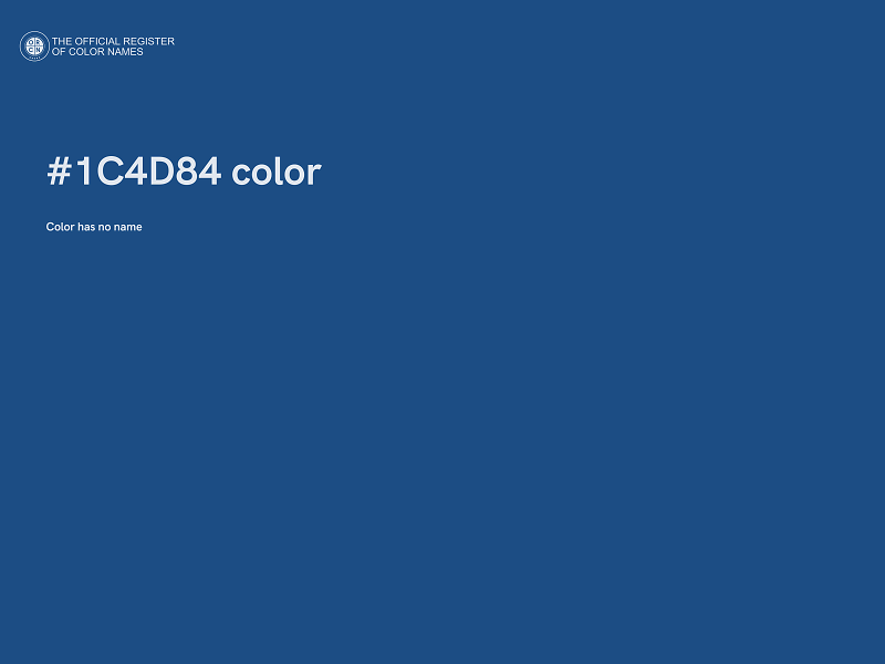 #1C4D84 color image