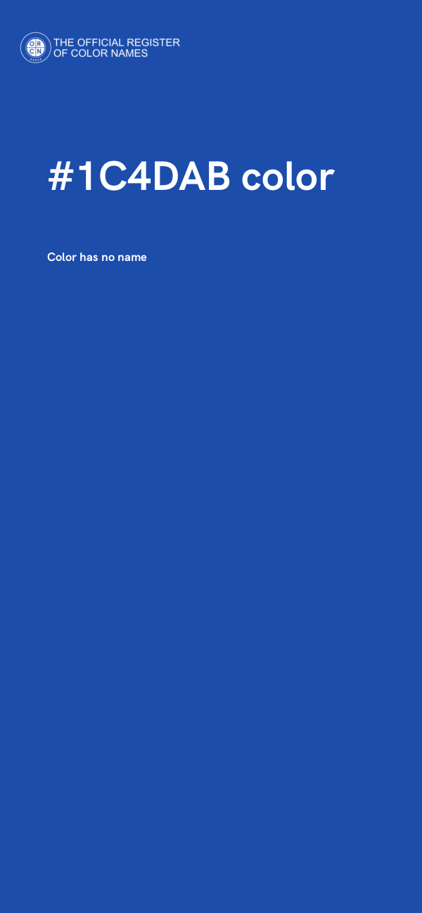 #1C4DAB color image