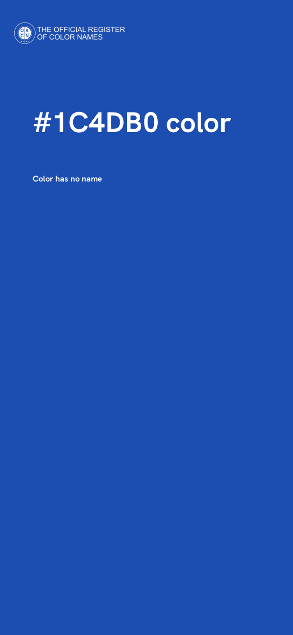 #1C4DB0 color image