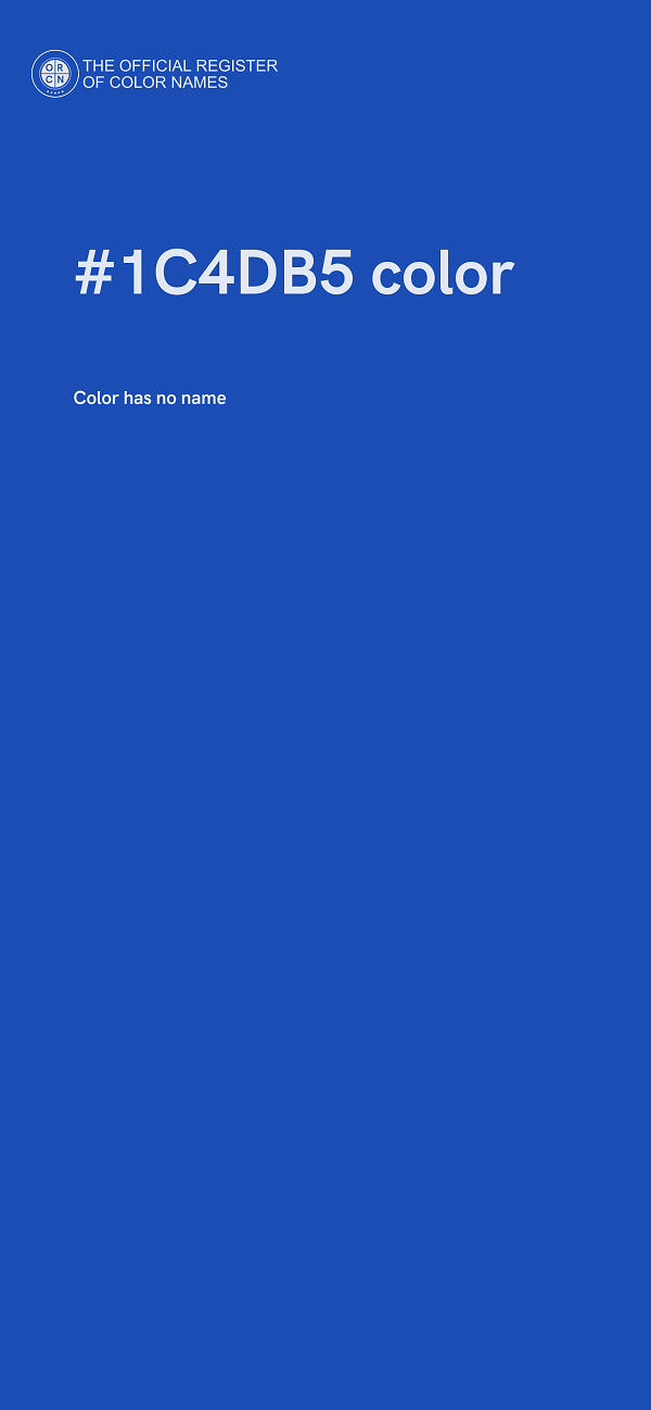 #1C4DB5 color image