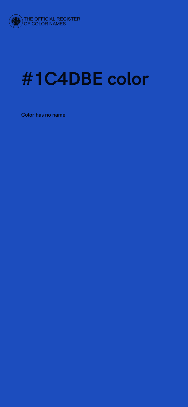 #1C4DBE color image