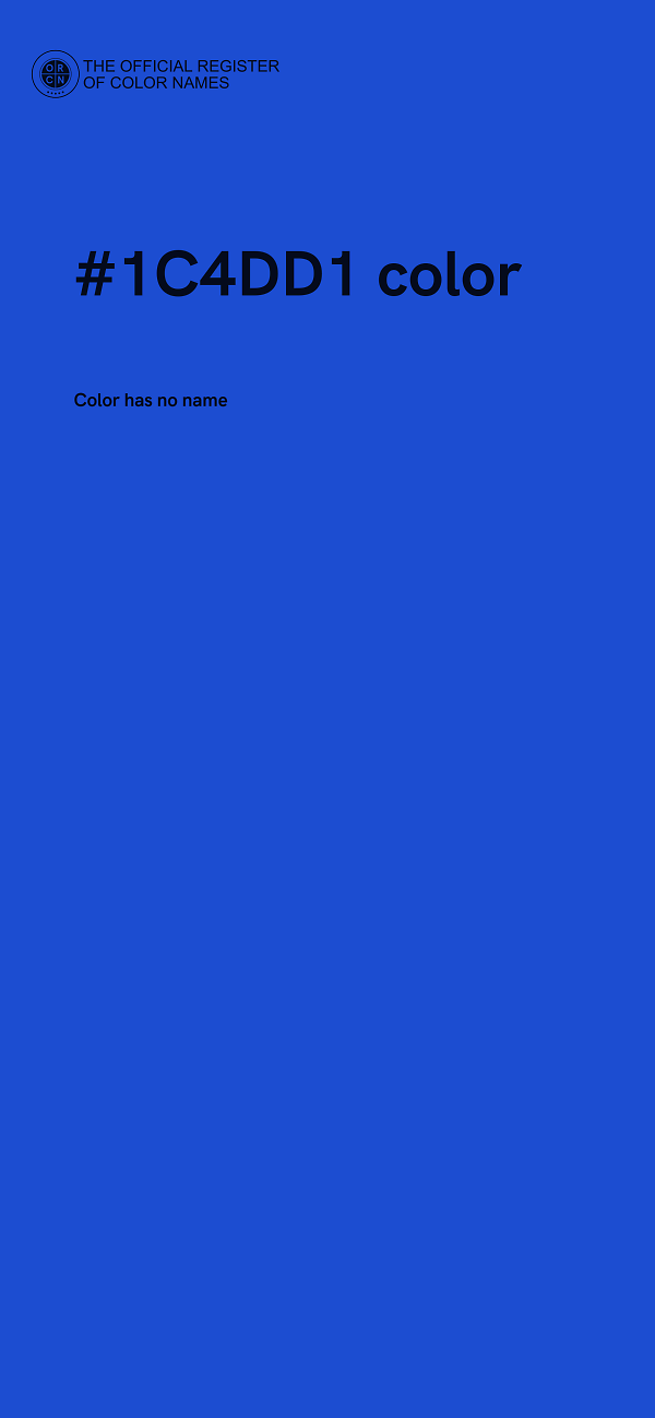 #1C4DD1 color image
