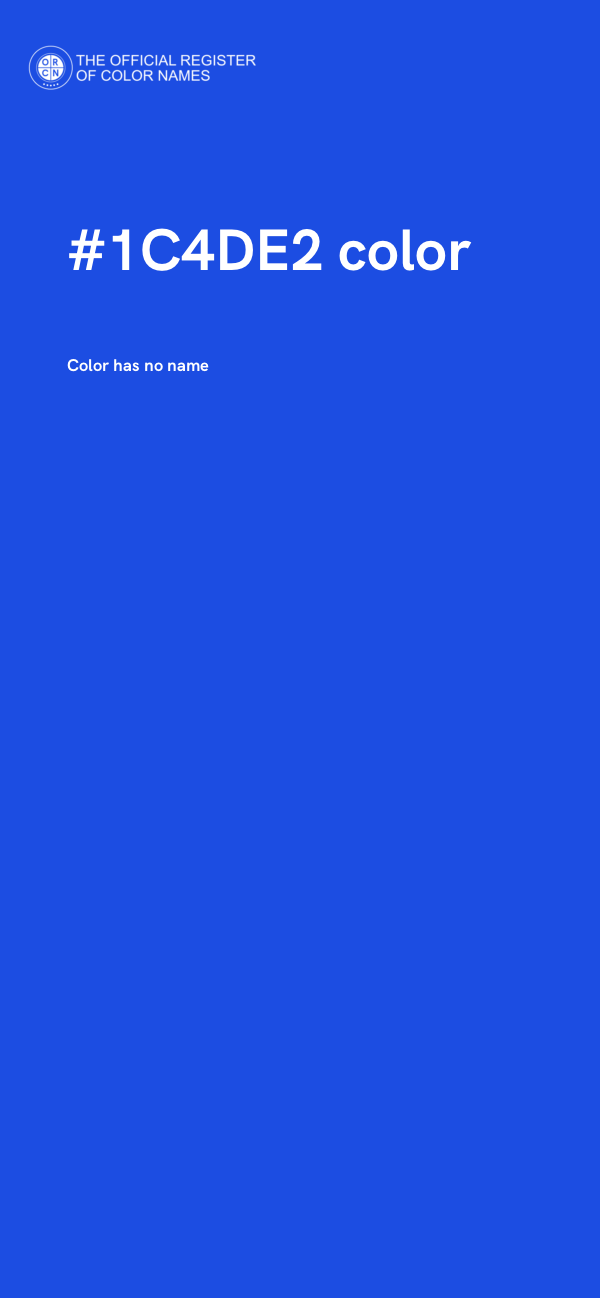 #1C4DE2 color image