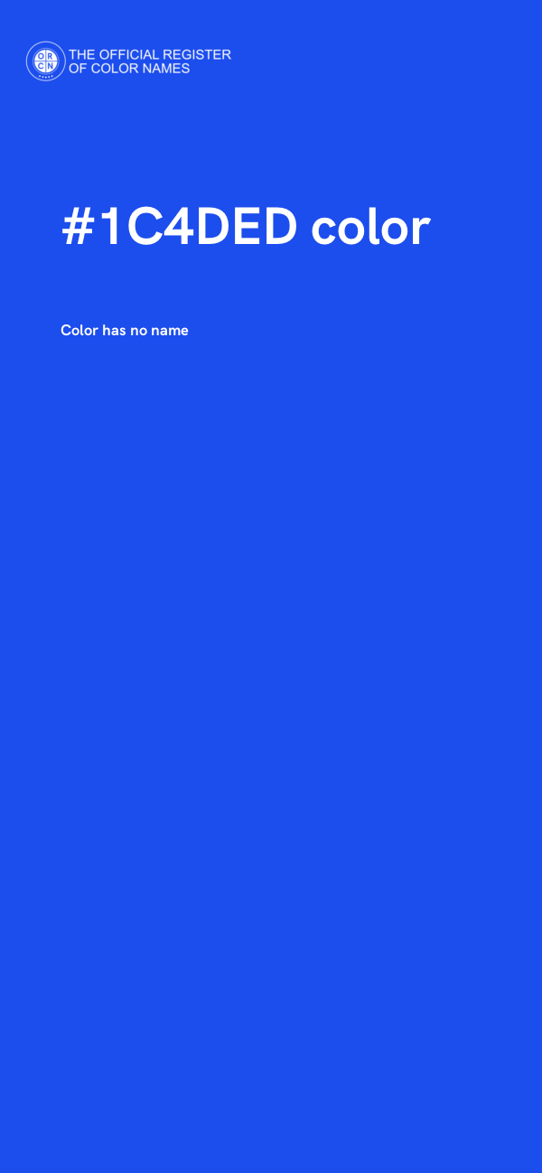 #1C4DED color image
