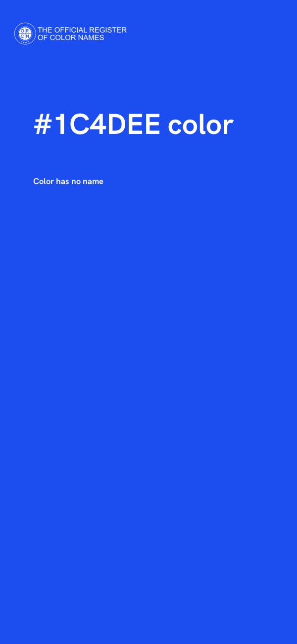 #1C4DEE color image
