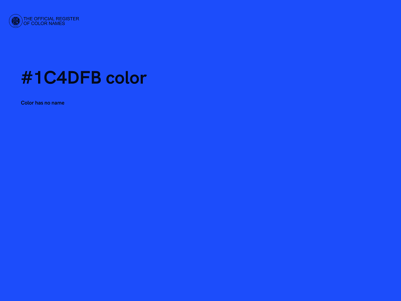 #1C4DFB color image