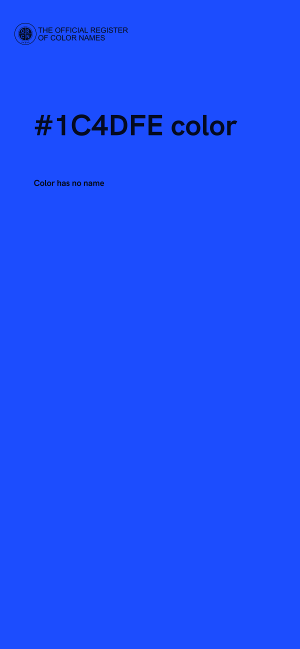 #1C4DFE color image