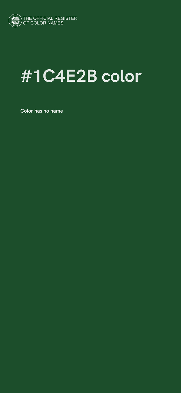#1C4E2B color image