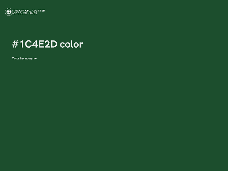 #1C4E2D color image