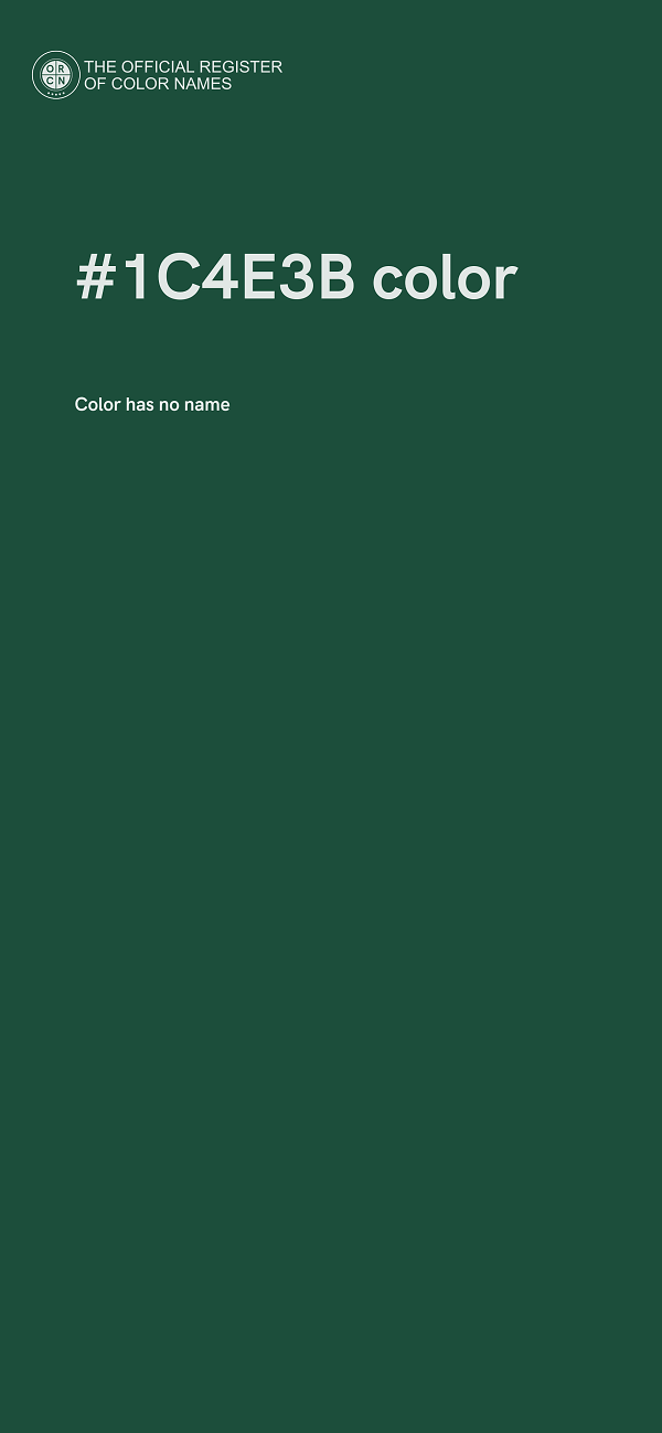 #1C4E3B color image