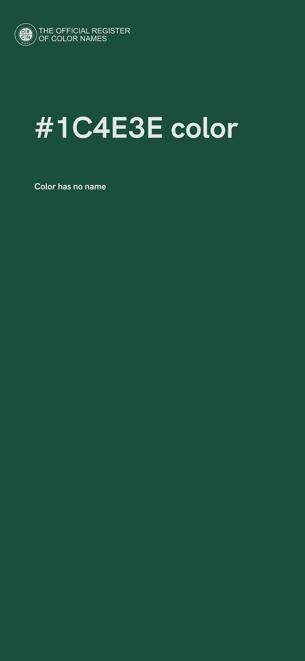 #1C4E3E color image