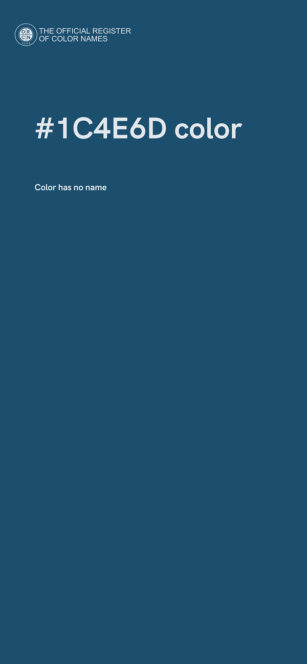 #1C4E6D color image