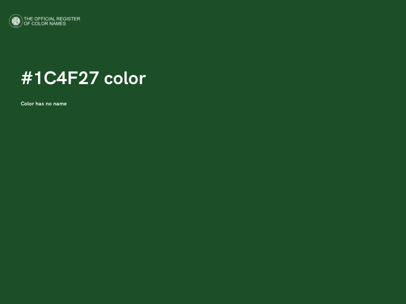 #1C4F27 color image