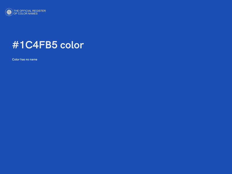 #1C4FB5 color image