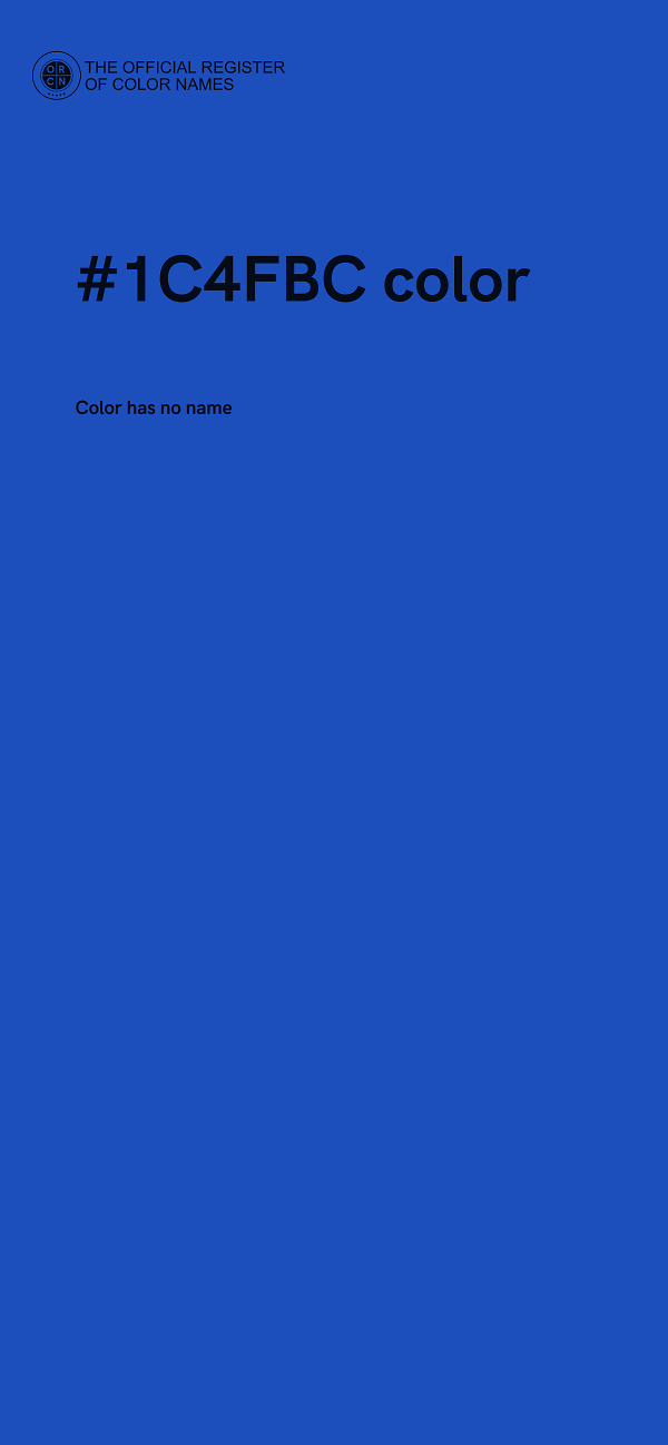 #1C4FBC color image