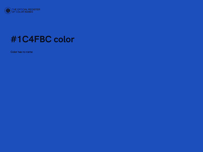 #1C4FBC color image